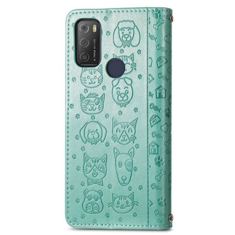 Flip Kotelot Alcatel 3l (2021) / 1s (2021) Animated Animals
