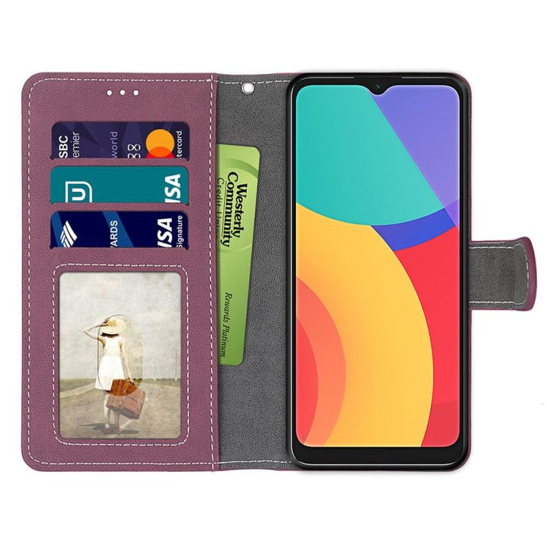 Flip Kotelot Alcatel 3l (2021) / 1s (2021) Style Leather Couture Suojakuori
