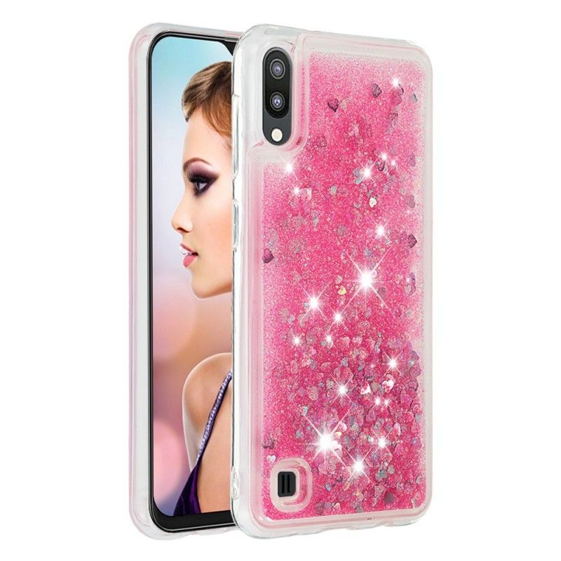 Kuori Samsung Galaxy A10 Tummansininen Magenta Olen Kimalteleva