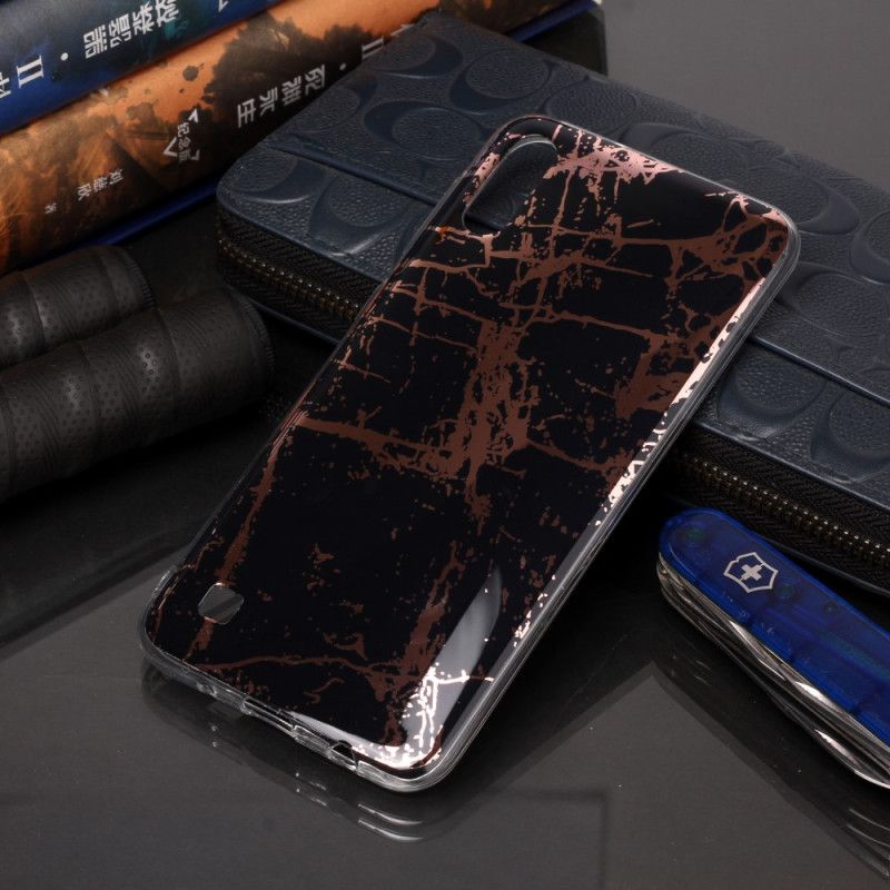 Kuori Samsung Galaxy A10 Vaaleanpunainen Musta Erittäin Suunnittelijamarmori