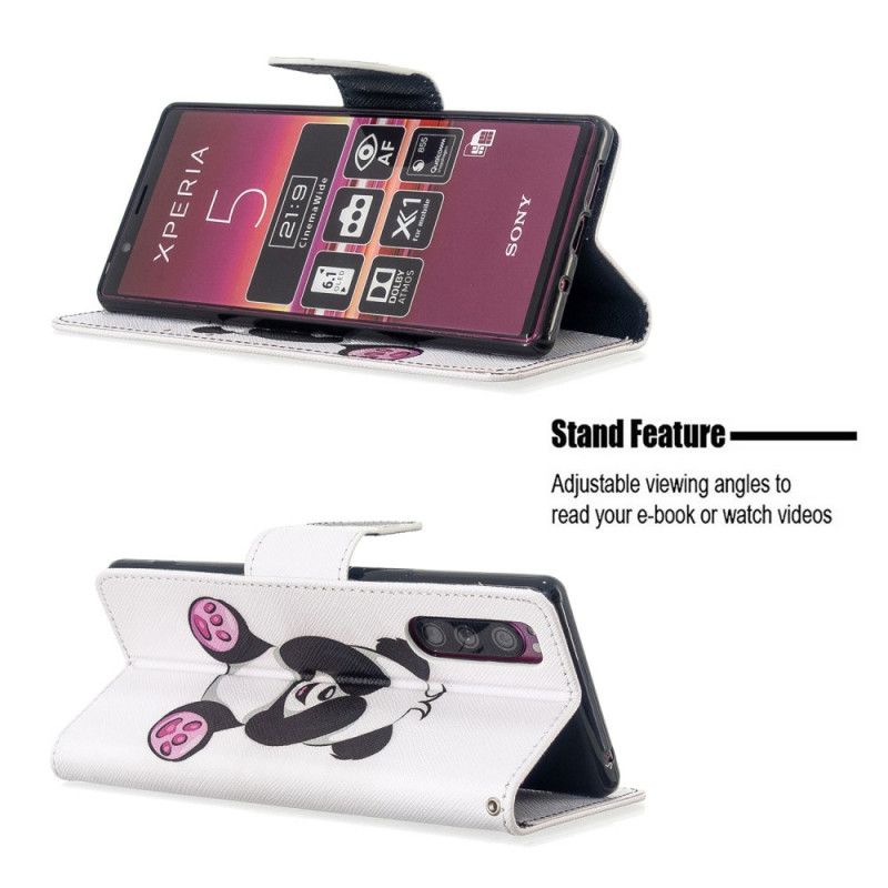 Kotelot Sony Xperia 5 Hauska Panda
