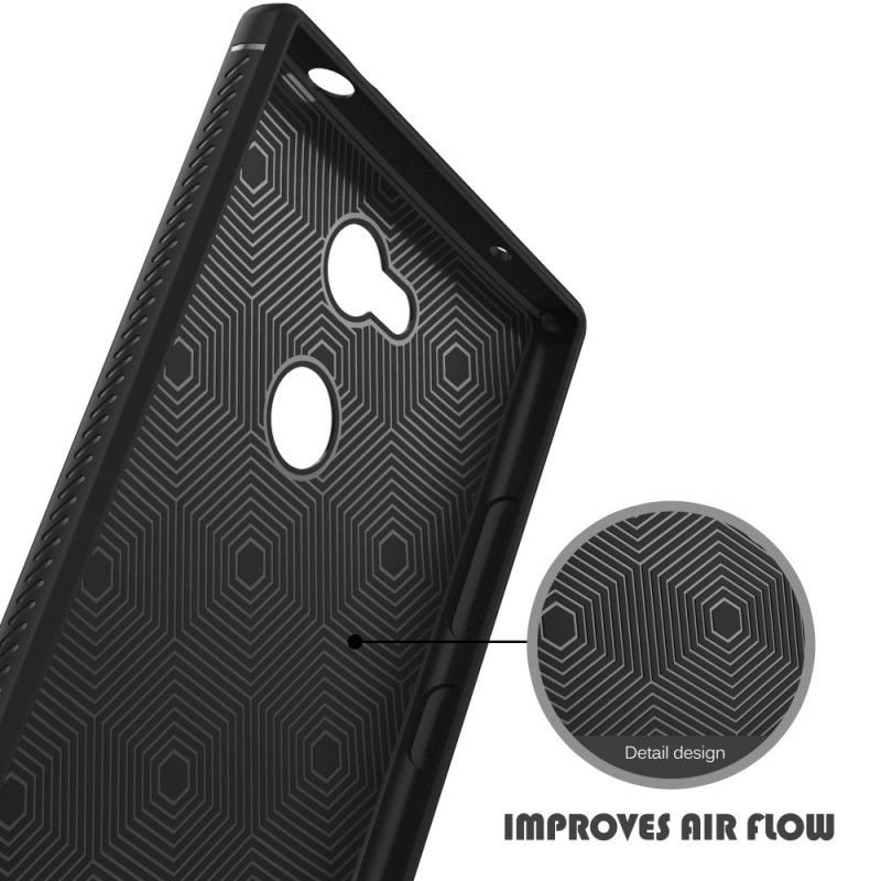 Kuori Sony Xperia L2 Harmaa Ensiluokkainen Nahkaefekti Suojakuori