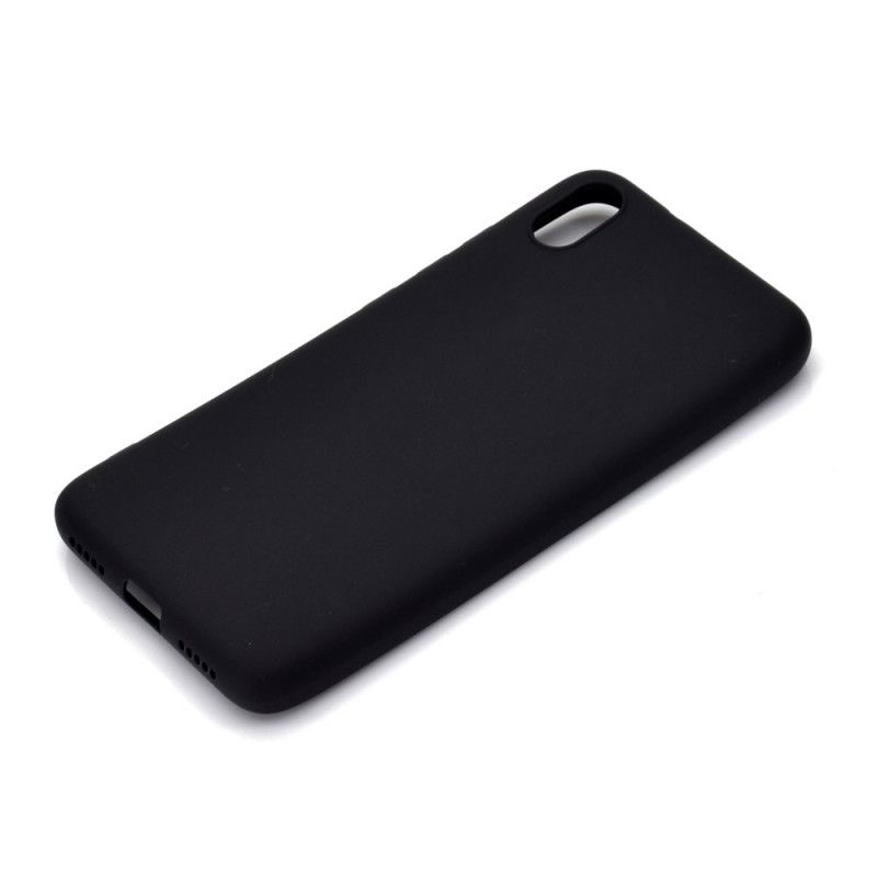 Case Kuoret Xiaomi Redmi 7A Valkoinen Musta Puhelinkuoret Himmeä Silikoni