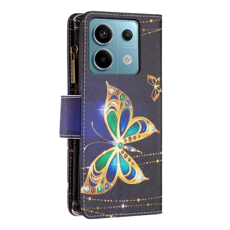 Kuoret Xiaomi Redmi Note 13 Pro 5g Rhinestone Butterfly Lompakko