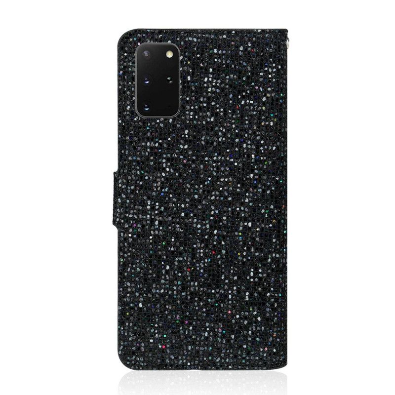 Kotelot Samsung Galaxy S20 Plus / S20 Plus 5G Tummansininen Musta Kimalluksen Muotoilu Suojakuori