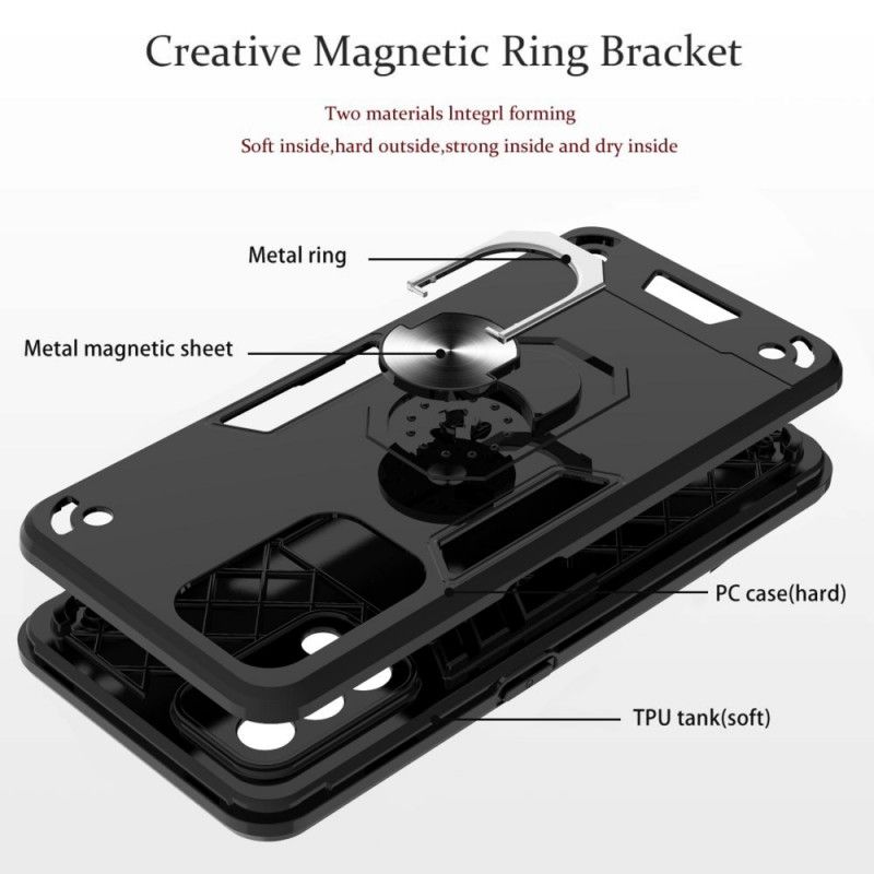 Kuori Oppo A74 4g Irrotettava Rengaspidike Metallinen