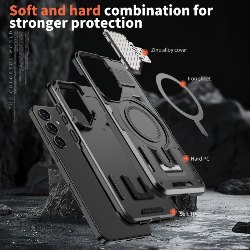 Case Samsung Galaxy S25 5g Puhelinkuoret Magsafe-yhteensopiva Kiinnitys Ja Linssinsuoja