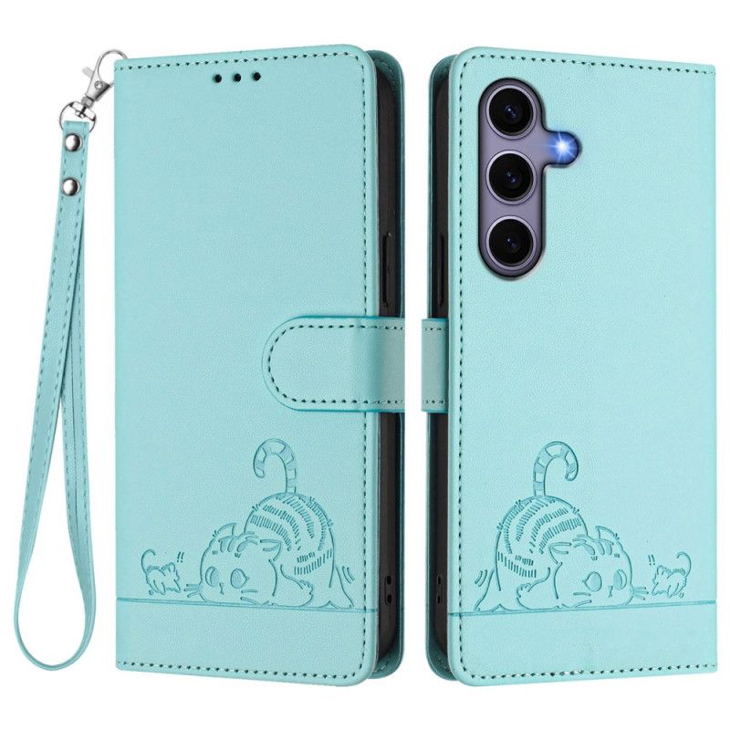 Kotelot Samsung Galaxy S25 5g Puhelinkuoret Rfid-suojattu Kissakuvio