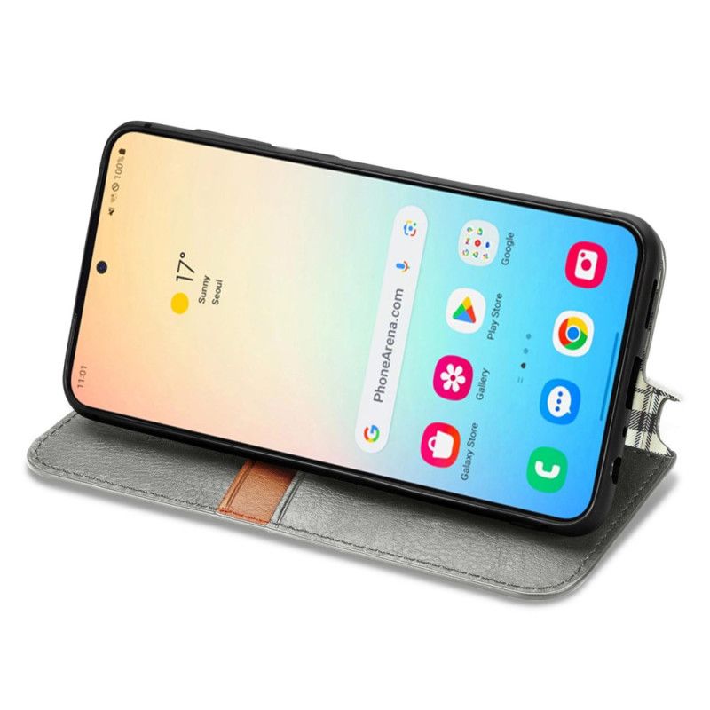 Nahkakotelo Samsung Galaxy S25 5g Mokkanahkajäljitelmä Suojakuori