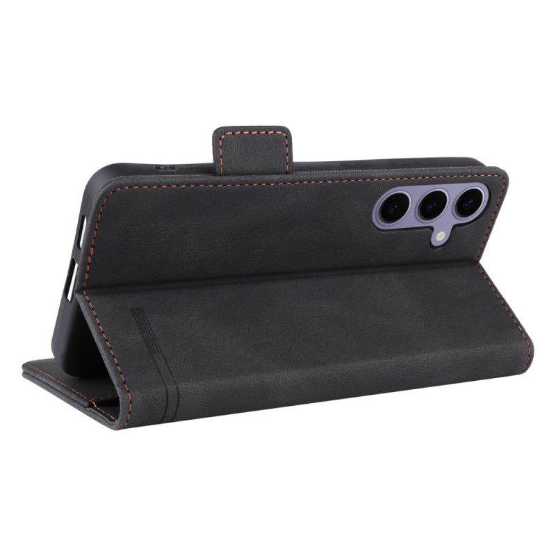 Nahkakotelo Samsung Galaxy S25 5g Retro Mokkanahkaefekti