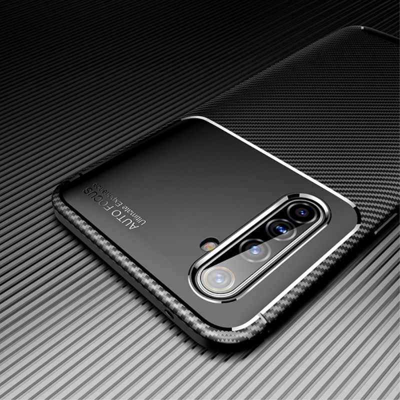 Kuori Realme X50 Pro Tummansininen Musta Joustava Hiilikuidun Rakenne Suojakuori