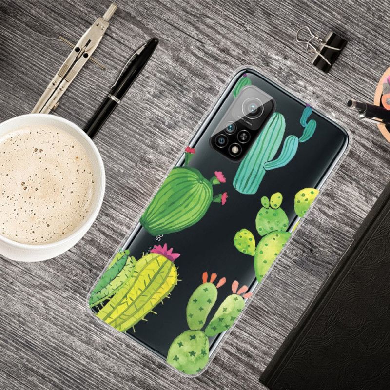 Case Kuoret Xiaomi Mi 10T / 10T Pro Puhelinkuoret Vesiväri Kaktus