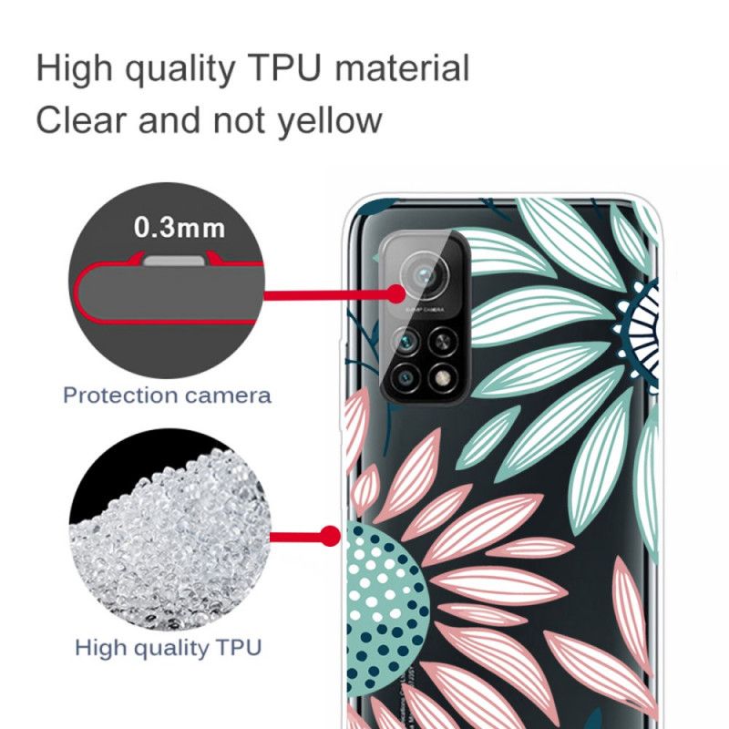 Kuori Xiaomi Mi 10T / 10T Pro Läpinäkyvä Kukka Suojakuori
