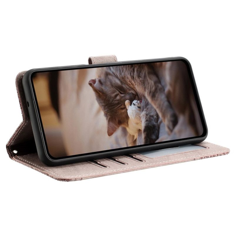 Kotelot iPhone 16 Plus Kissakuvio Hihnalla Suojakuori