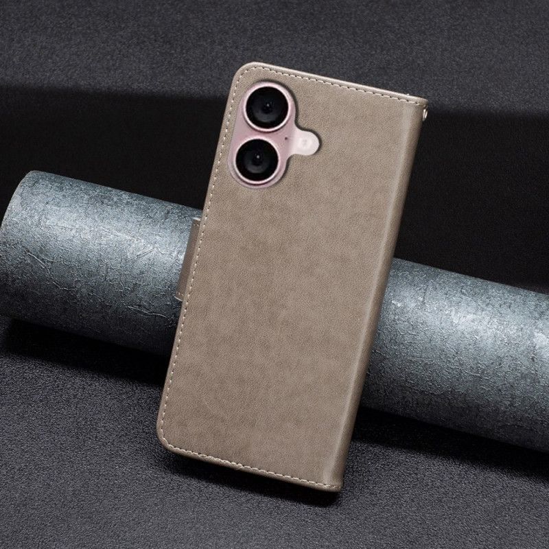 Kotelot iPhone 16 Plus Puhelinkuoret Painetut Perhoset Kaulanauhalla