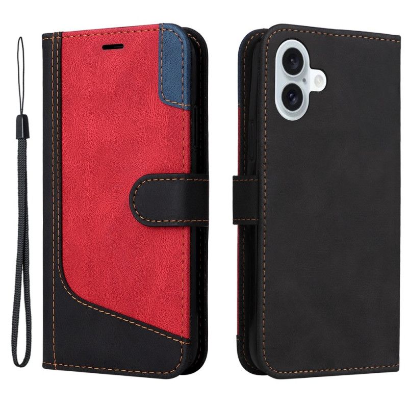 Kuoret iPhone 16 Plus Tricolor Hihnalla