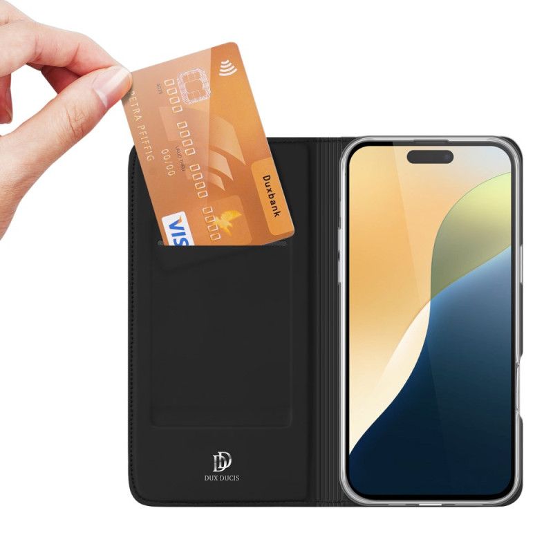 Nahkakotelo iPhone 16 Plus Skin Pro -sarja Dux Ducis Suojakuori