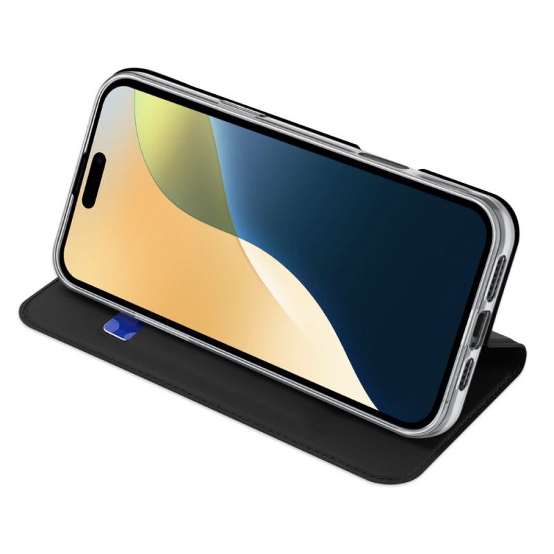 Nahkakotelo iPhone 16 Plus Skin Pro -sarja Dux Ducis Suojakuori
