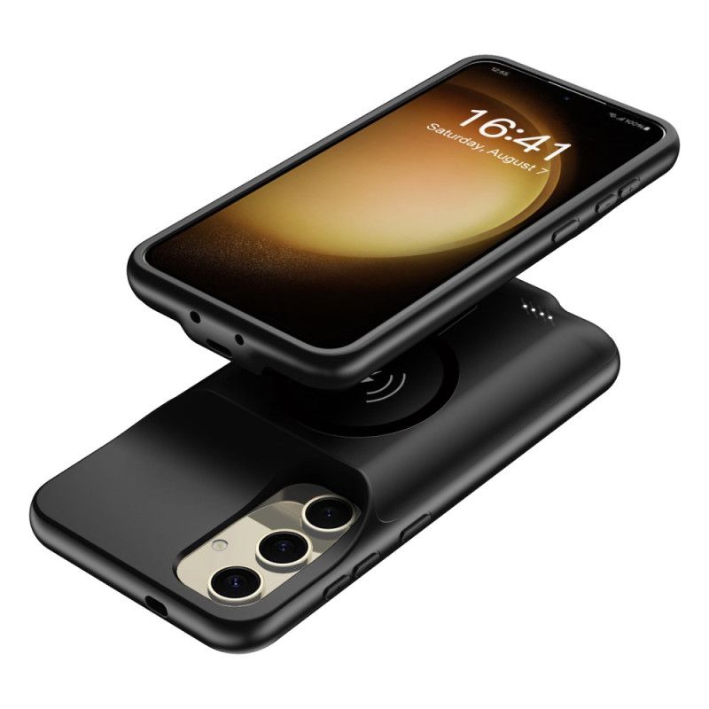 10000mah Akkukotelo Samsung Galaxy S25 Plus Ulkoisella Laturilla Ja Magneettikiinnityksellä