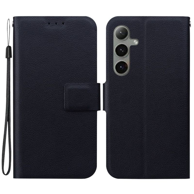 Kotelot Samsung Galaxy S25 Plus 5g Puhelinkuoret Yksivärinen Nahkajäljitelmä Hihnalla
