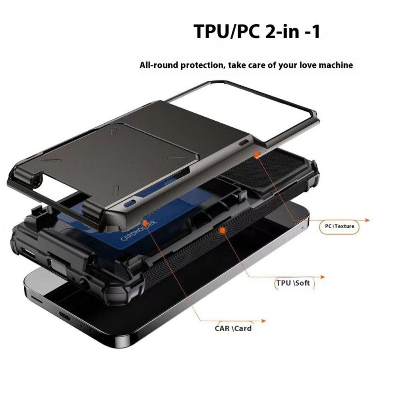 Kuori Samsung Galaxy S25 Plus 5g Integroitu Korttikotelo Suojakuori