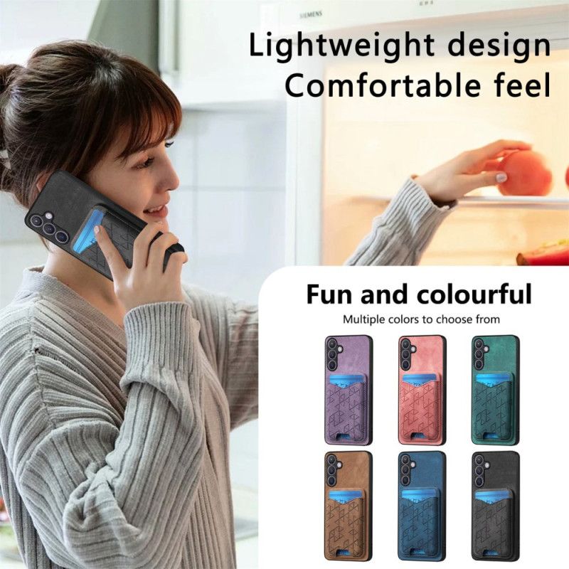 Kuori Samsung Galaxy S25 Plus 5g Korttikotelolla Ja Jalustalla Suojakuori