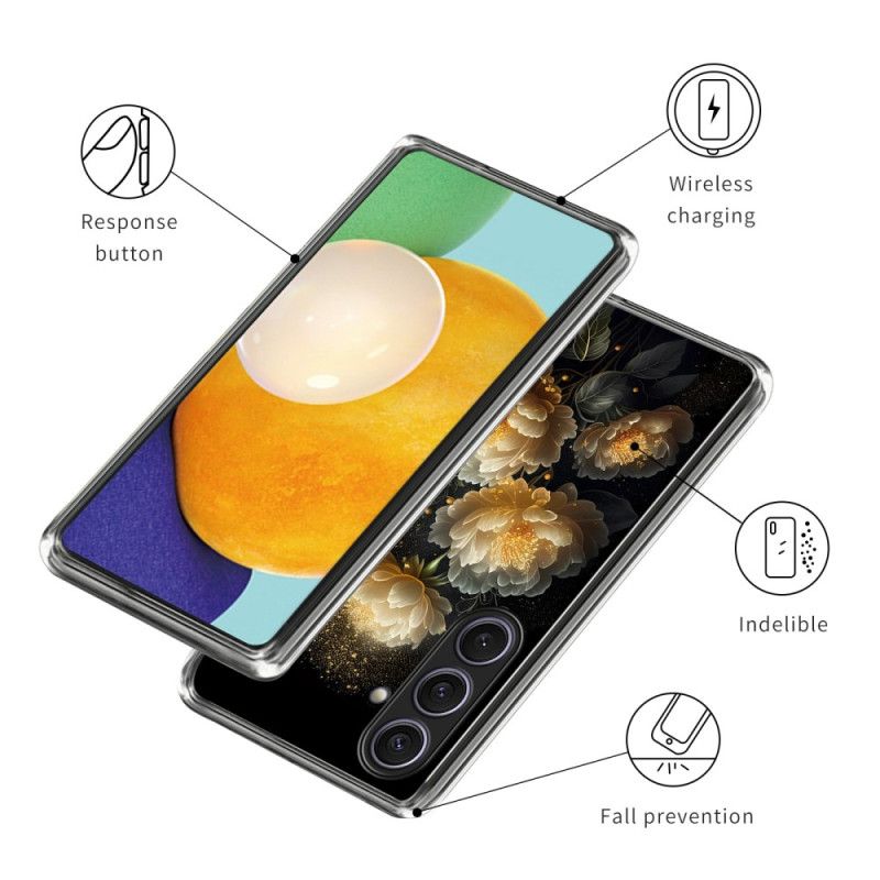 Kuori Samsung Galaxy S25 Plus 5g Kultaiset Pionit