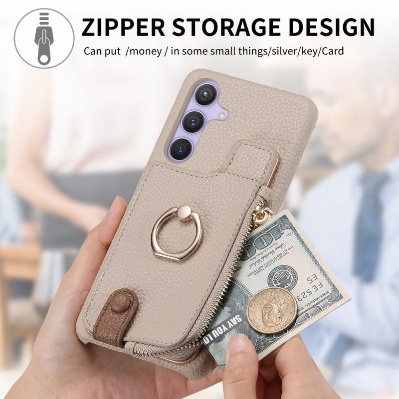 Kuori Samsung Galaxy S25 Plus 5g Lompakko Magneettisella Jalustalla Suojakuori