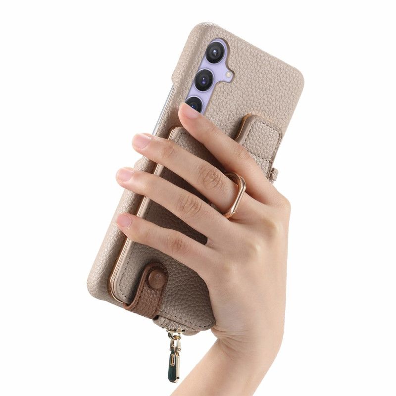 Kuori Samsung Galaxy S25 Plus 5g Lompakko Magneettisella Jalustalla Suojakuori