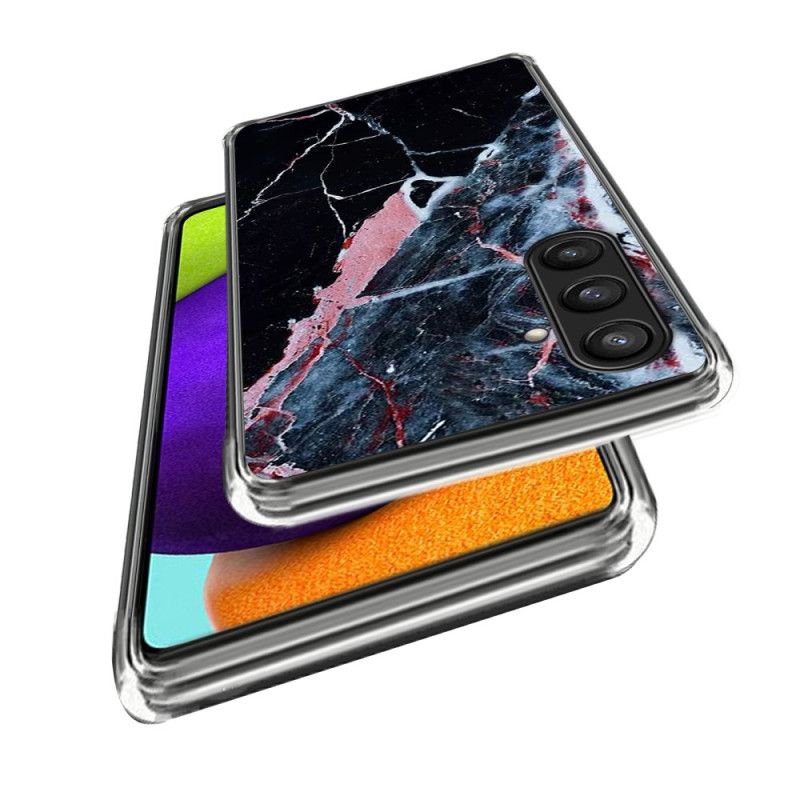 Kuori Samsung Galaxy S25 Plus 5g Musta Ja Vaaleanpunainen Marmori