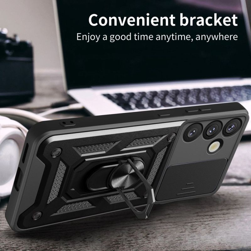 Kuori Samsung Galaxy S25 Plus 5g Pyörivä Kiinnitys Ja Linssinsuoja