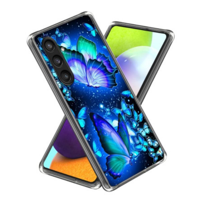 Kuori Samsung Galaxy S25 Plus 5g Siniset Perhoset Suojakuori