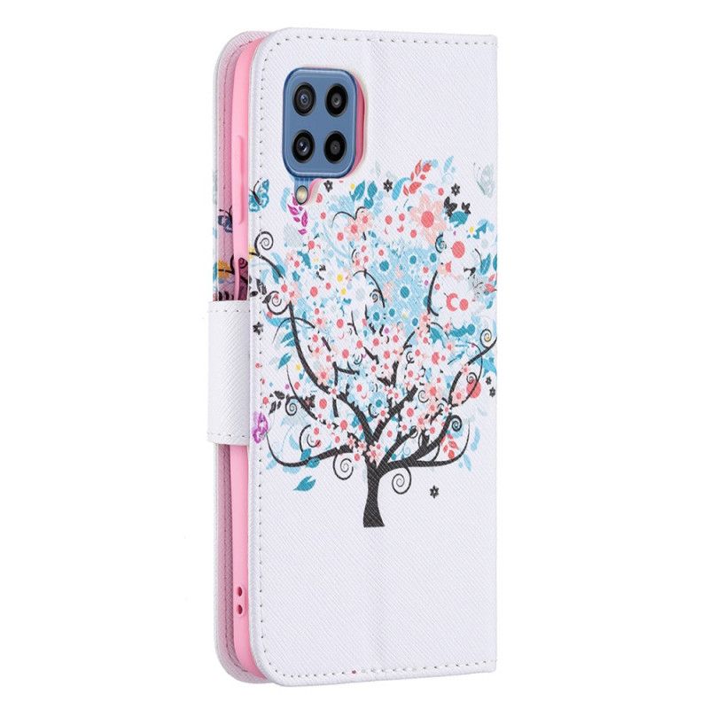 Flip Kotelot Samsung Galaxy M32 Kukkapuu