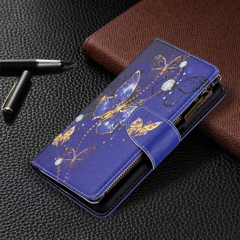 Kotelot Samsung Galaxy M32 Puhelinkuoret Butterfly-vetoketjullinen Tasku