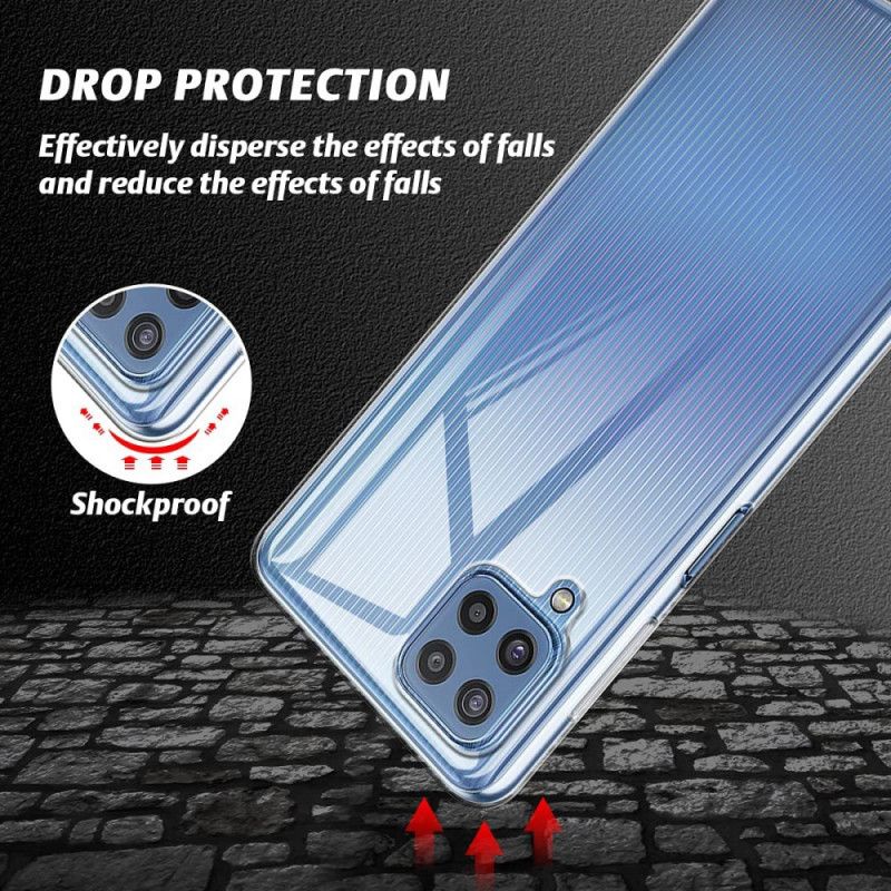 Kuori Samsung Galaxy M32 Yhdistelmäkotelo Ja Näyttö Karkaistua Lasia