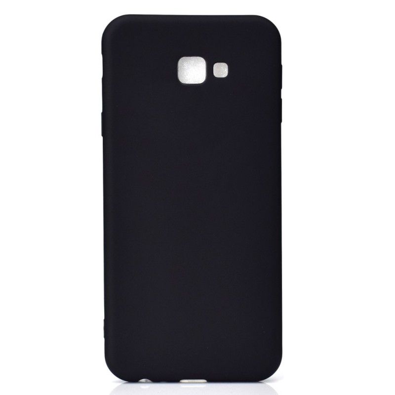 Kuori Samsung Galaxy J4 Plus Valkoinen Musta Matta Silikoni