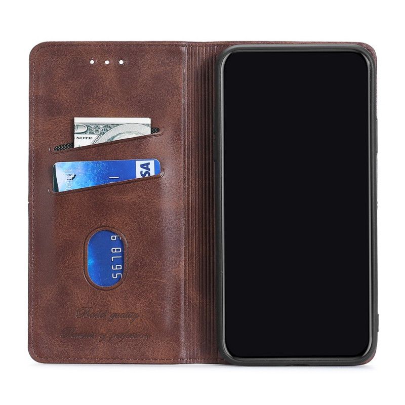 Flip Kotelot Samsung Galaxy S21 Plus 5G Punainen Musta Couture-Nahkatyyli Suojakuori
