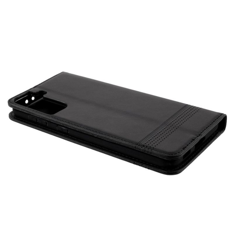 Flip Kotelot Samsung Galaxy S21 Plus 5G Punainen Musta Puhelinkuoret Nahkatyyli