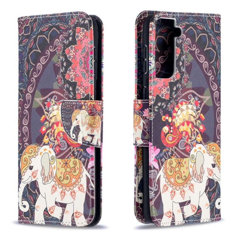 Kotelot Samsung Galaxy S21 Plus 5G Etninen Norsu Mandala