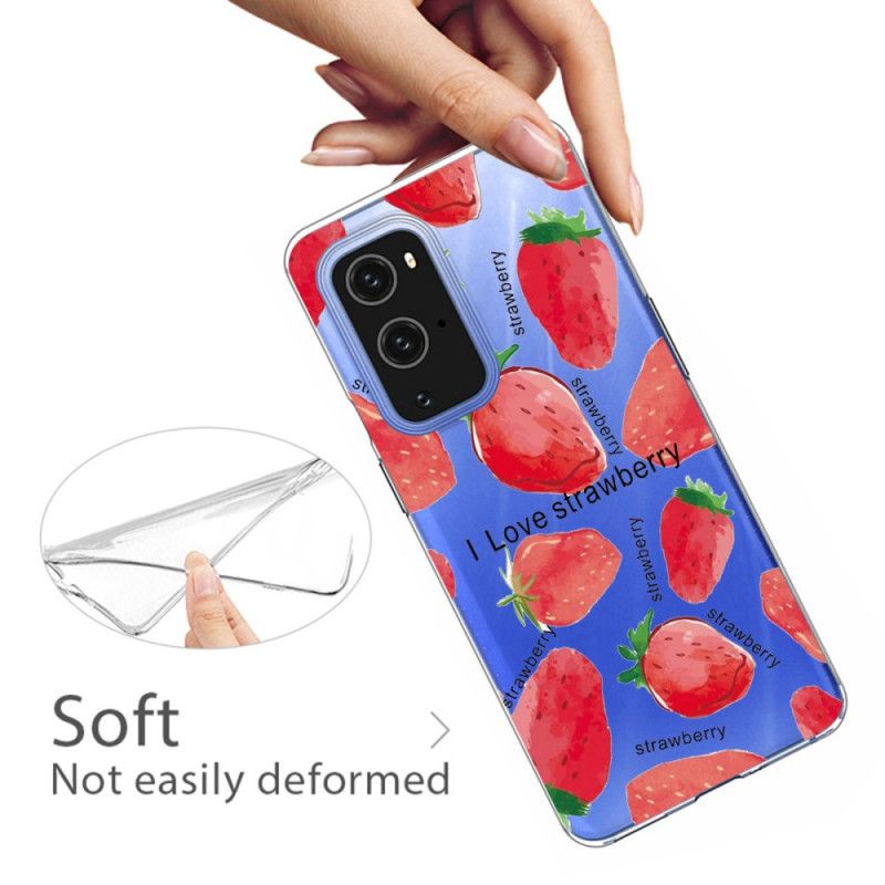 Kuori OnePlus 9 Mansikka / Rakastan Mansikkaa