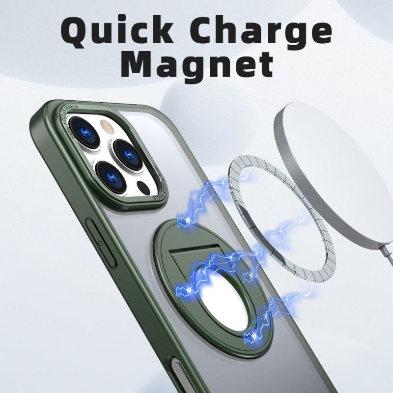 Kuori iPhone 16 Pro Läpinäkyvä Magsafe Joka On Yhteensopiva Tukirenkaan Kanssa Suojakuori