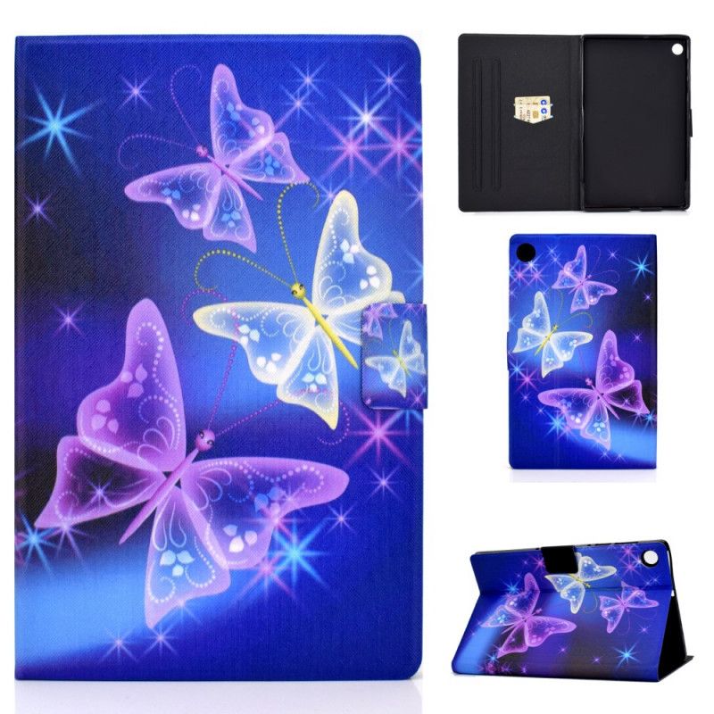 Flip Case Huawei MatePad T 8 Violetti Tummansininen Perhonen Keiju