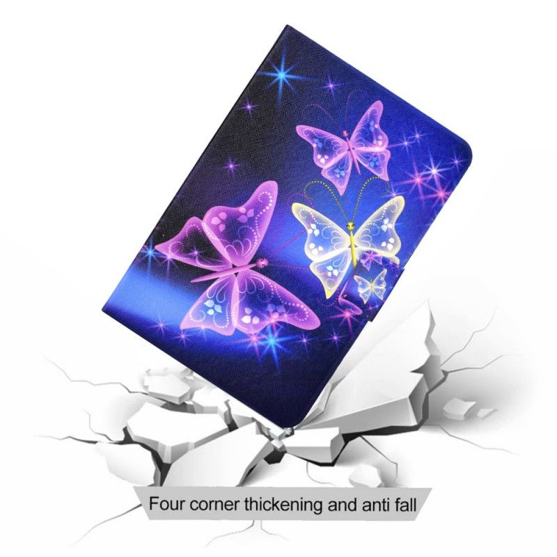 Flip Case Huawei MatePad T 8 Violetti Tummansininen Perhonen Keiju