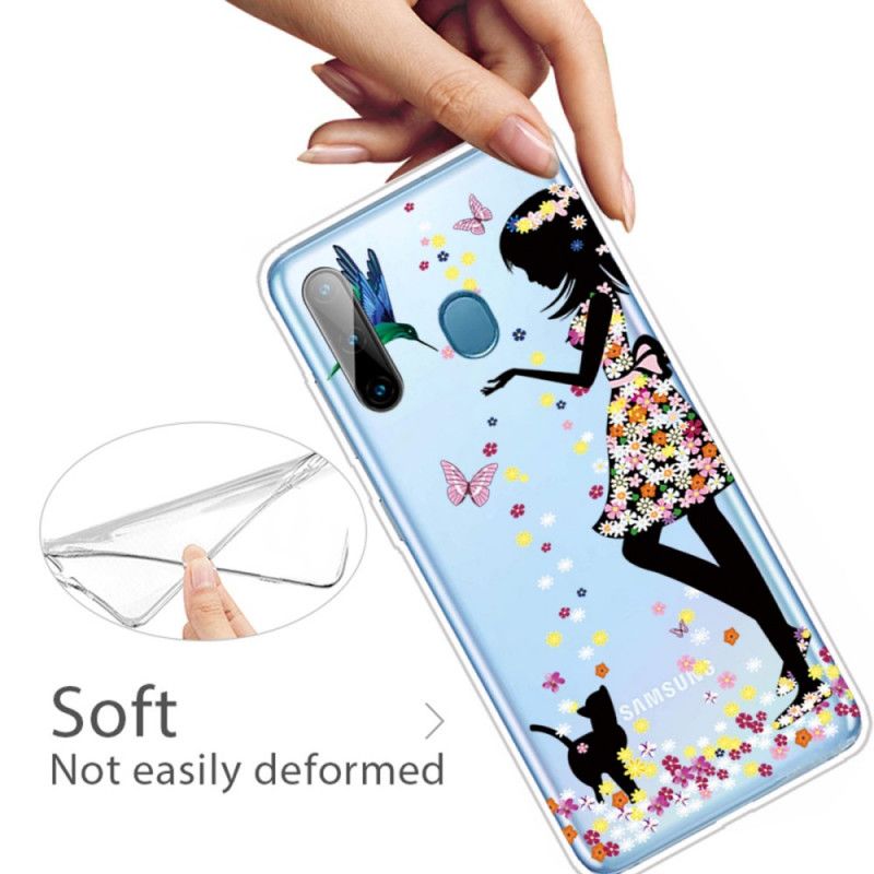 Kuori Samsung Galaxy M11 Kukkatyttö Suojakuori