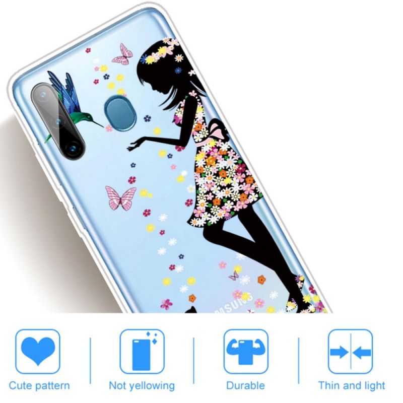 Kuori Samsung Galaxy M11 Kukkatyttö Suojakuori