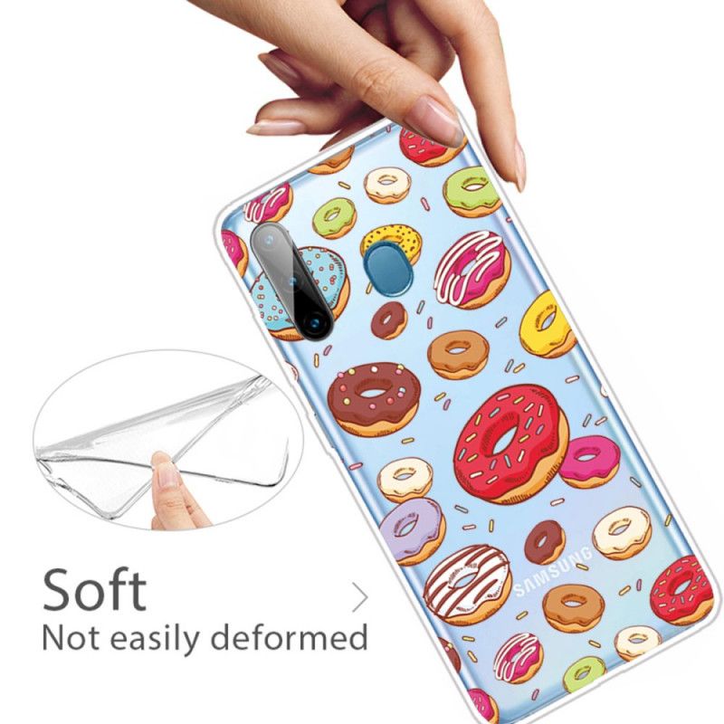 Kuori Samsung Galaxy M11 Rakkaus Munkkeja Suojakuori