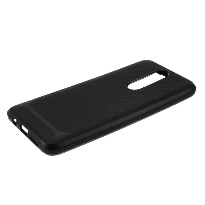 Kuori Xiaomi Redmi K30 Punainen Musta Hiilikuitu Suojakuori