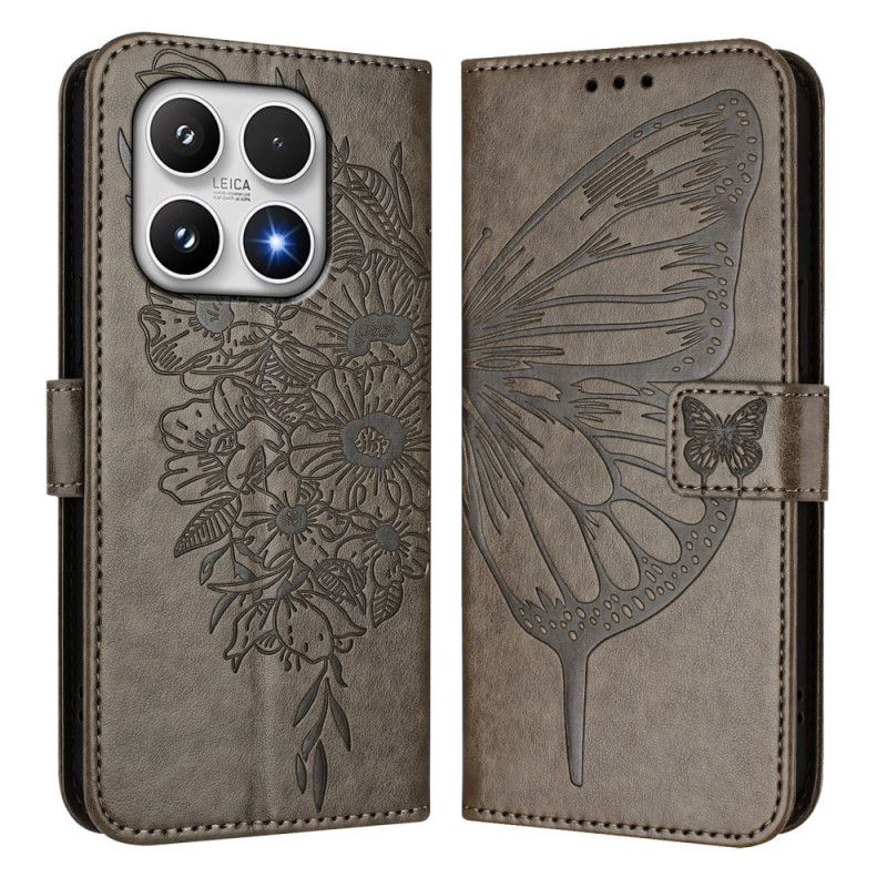 Kotelot Xiaomi 17 Perhoskuvio Ja Hihna