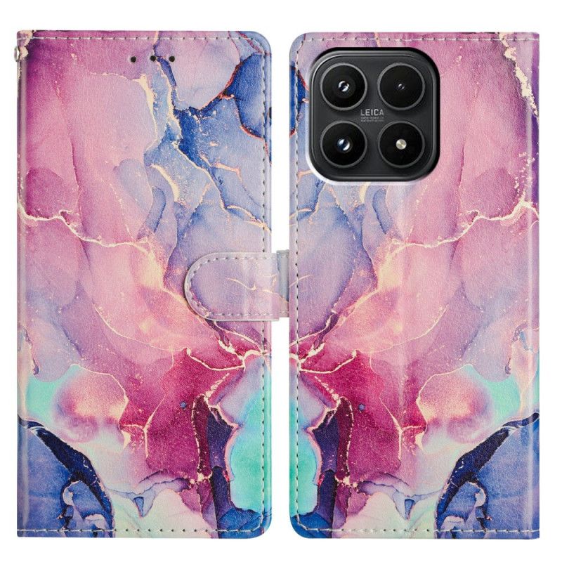 Kuoret Xiaomi 17 Vihreä Ja Vaaleanpunainen Marmori