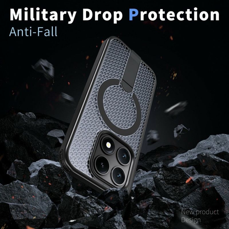 Kuori Xiaomi 17 Magneettinen Ruudukkokuvio Ja Tukijalka